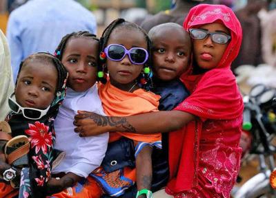 عکس روز ، جشن عید فطر برای بچه های مسلمان نیجریه