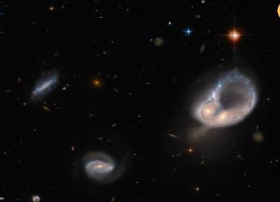 جدیدترین تصویر هابل از برخورد دو کهکشان